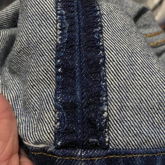 Levi's Vintage 501 Button Fly Original Straight Leg Fit Wide PatchBlue Jeans 36x - Picture 11 of 16